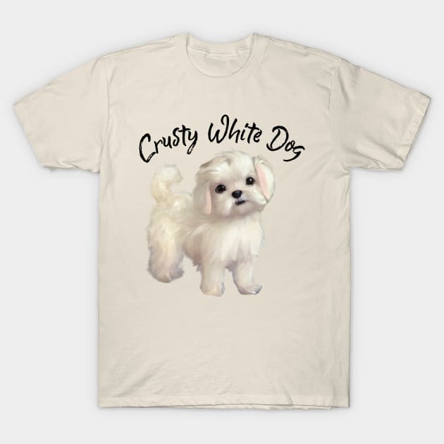 White dog t shirt store
